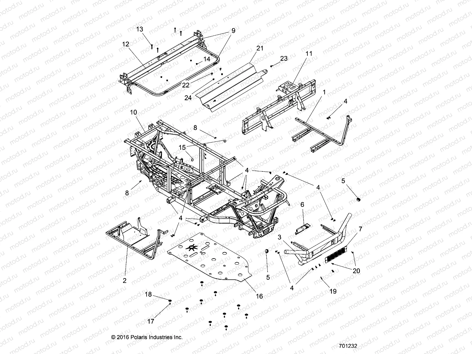 CHASSIS | CHASSIS, FRAME and FRONT BUMPER - R16RMA32A1/A2 (701232)