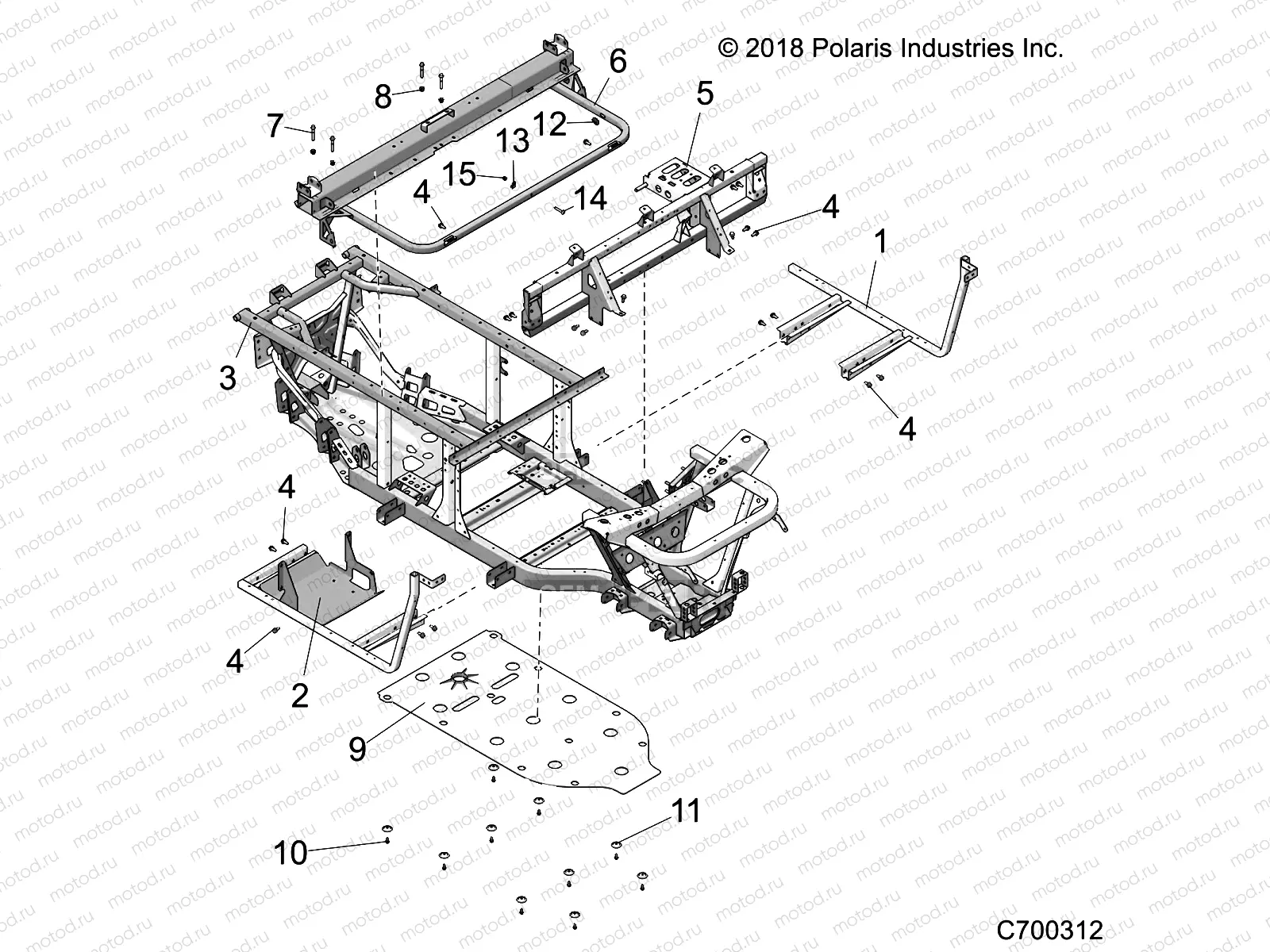 CHASSIS | CHASSIS, FRAME and FRONT BUMPER - R21MAE57D7 (C700312)