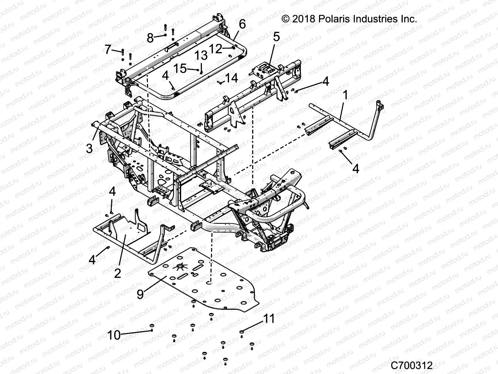 CHASSIS | CHASSIS, FRAME and FRONT BUMPER - R23MAE57DX (C700312)