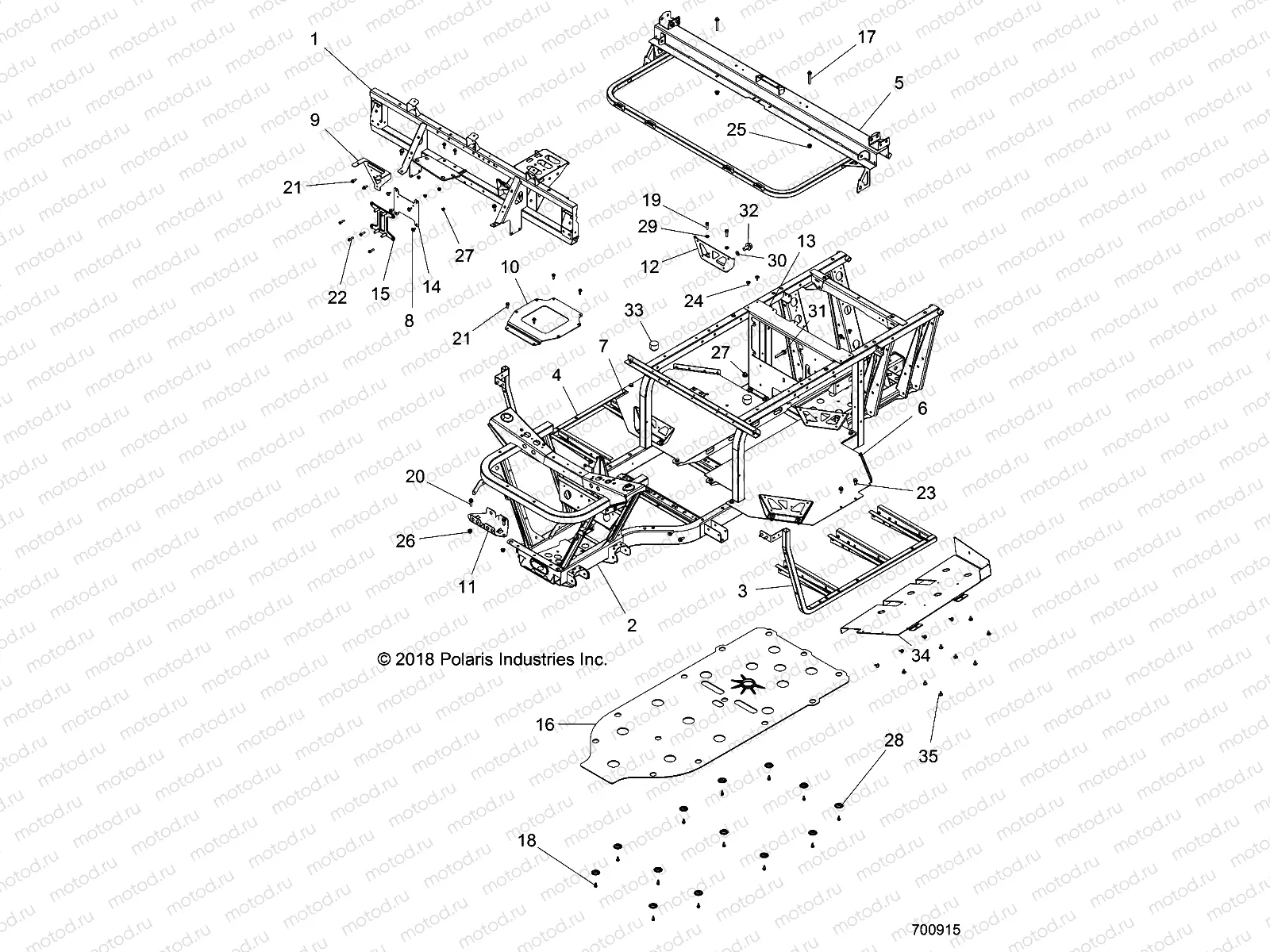CHASSIS | CHASSIS, FRAME - R16RMAL4G9 (700692)