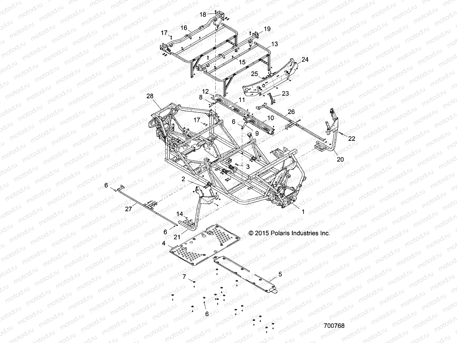 CHASSIS | CHASSIS, FRAME - R16RVA57A1/B1/E57A9/B9 (700768)