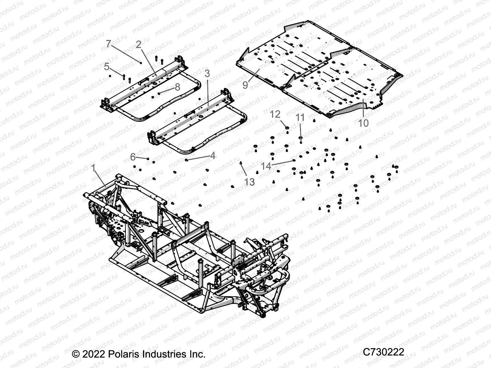 CHASSIS | CHASSIS, FRAME  - R22M4U57B5 (C730223)