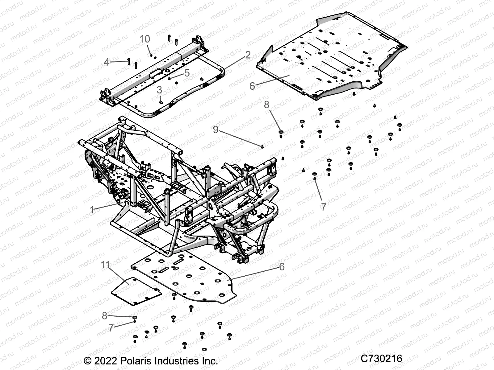 CHASSIS | CHASSIS, FRAME  - R22MAA57F1/SF1/F9/C1/C9/CK (C730216)