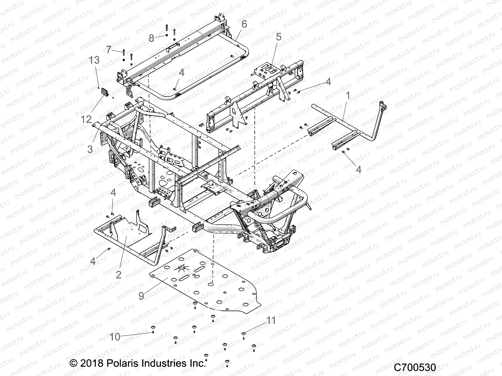 CHASSIS | CHASSIS, FRAME - R23CCA57A1/A7 (700530)
