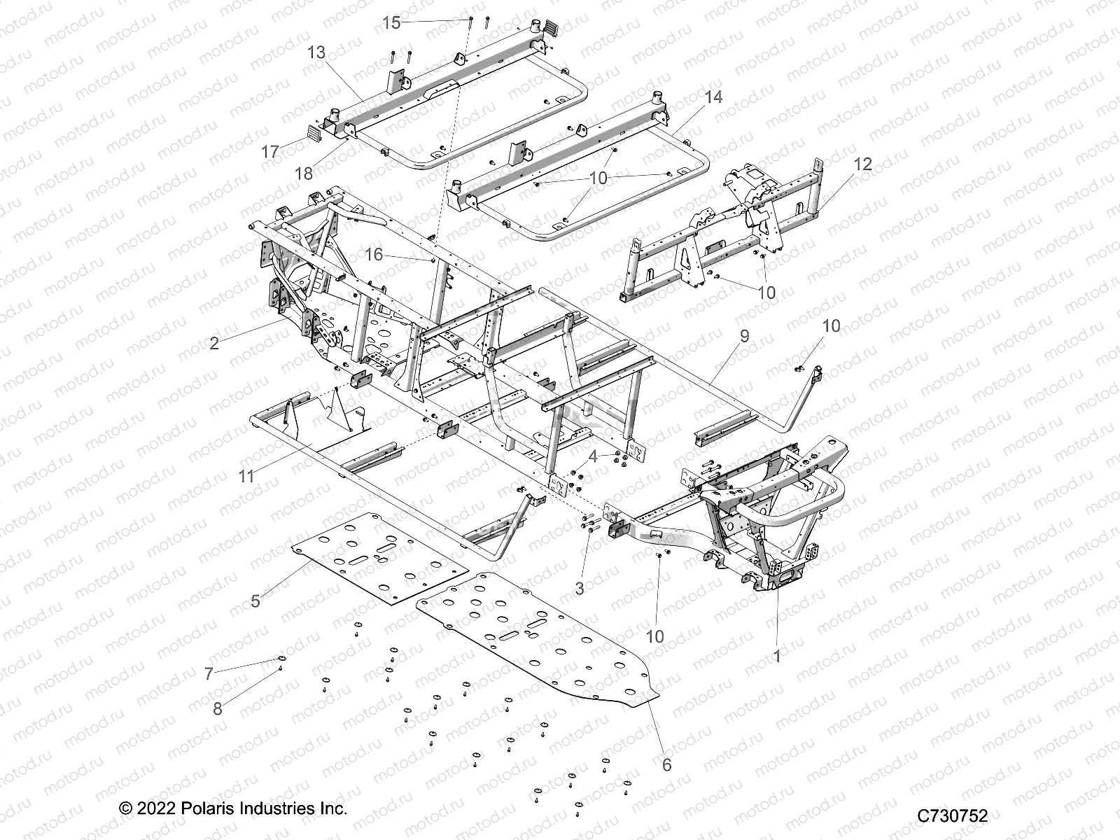 CHASSIS | CHASSIS, FRAME - R23CDA57A1 (C730752)