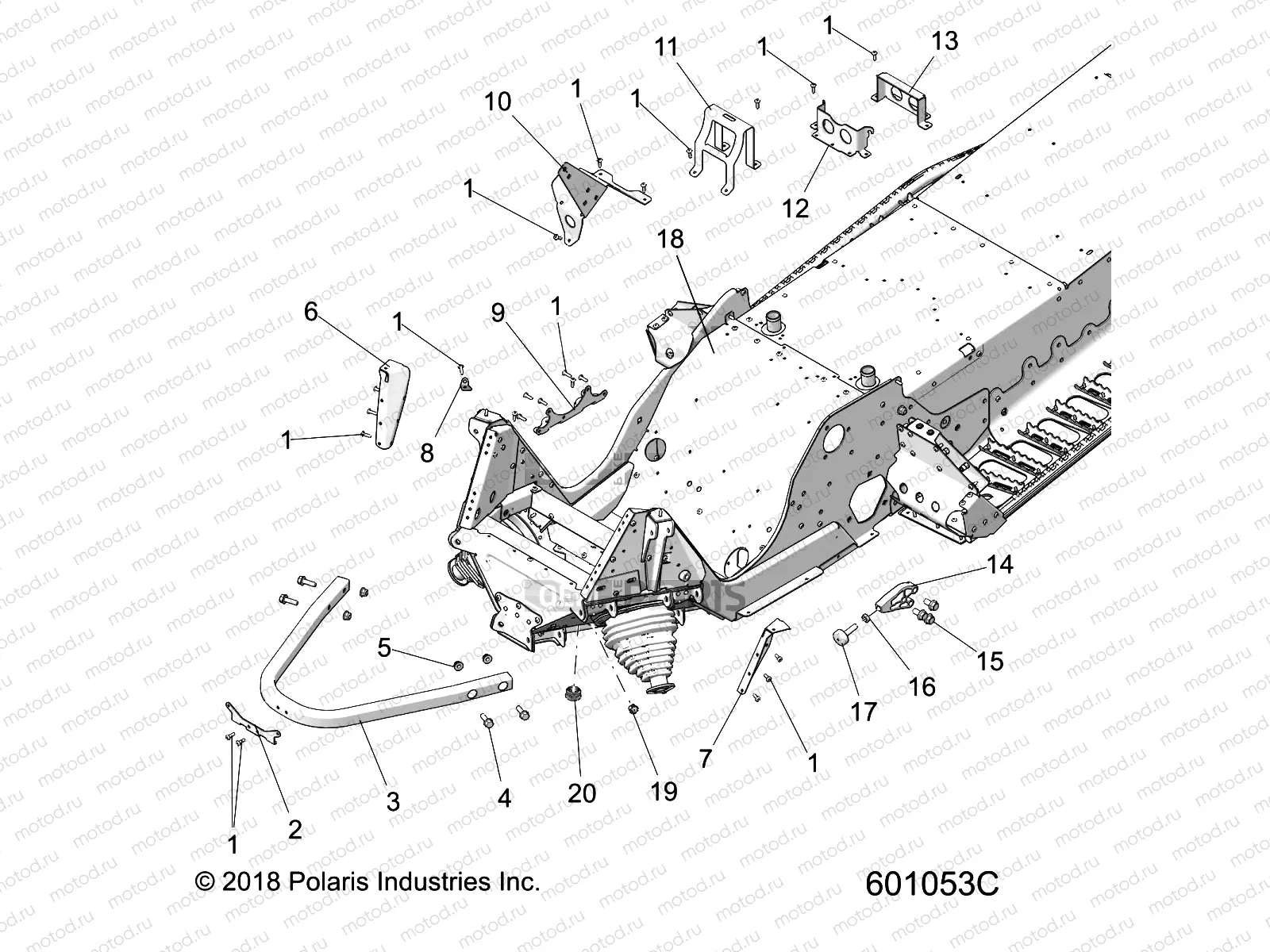 CHASSIS | CHASSIS, FRONT ASM. - S20MDX6JSA/6JEA (601053C)