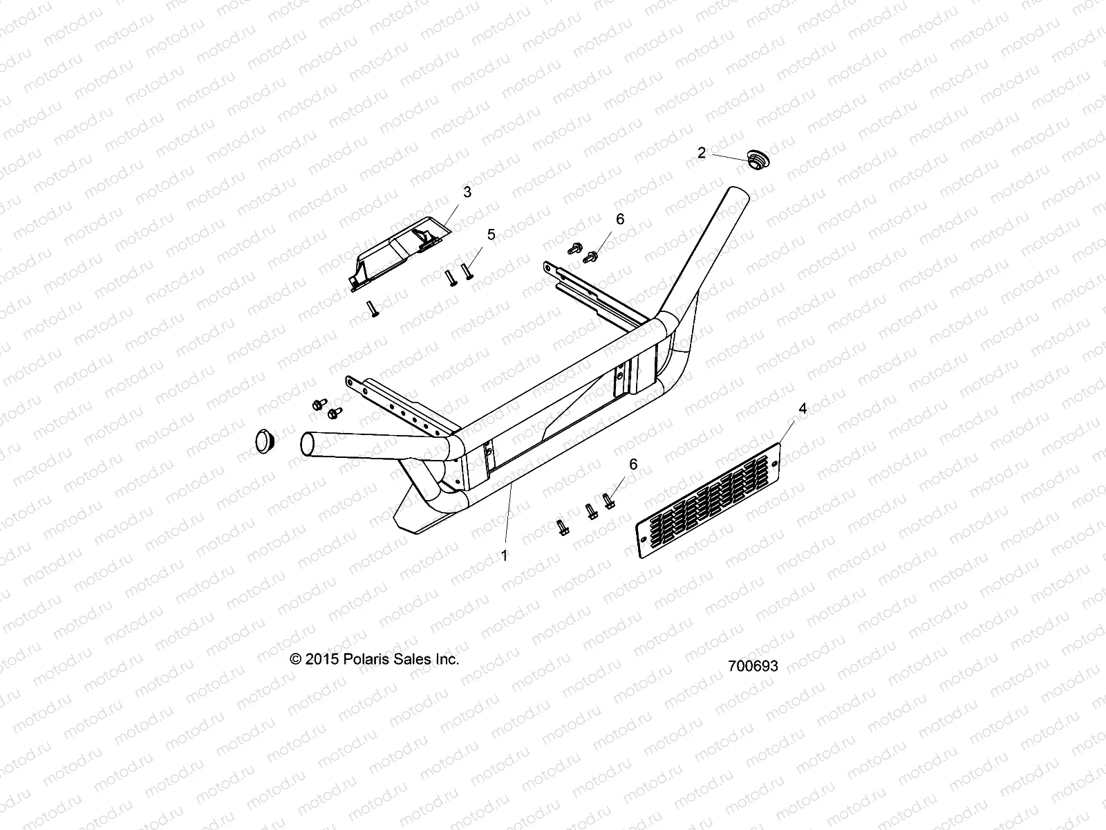 CHASSIS | CHASSIS, FRONT BUMPER - R17RMAL4G9 (700693)
