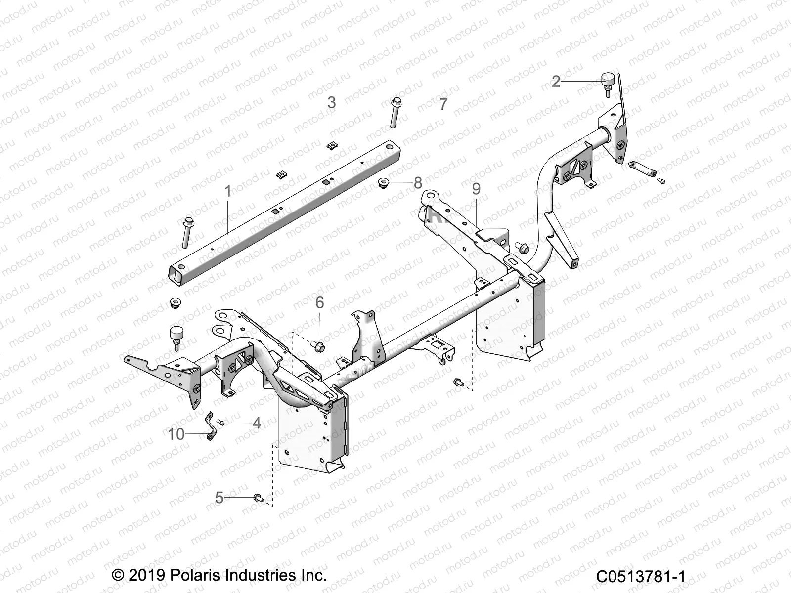 CHASSIS | CHASSIS, FRONT FRAME ASM. (CANADA) - T21AAPHDC/RHBC CANADA ONLY (C0513781-1)