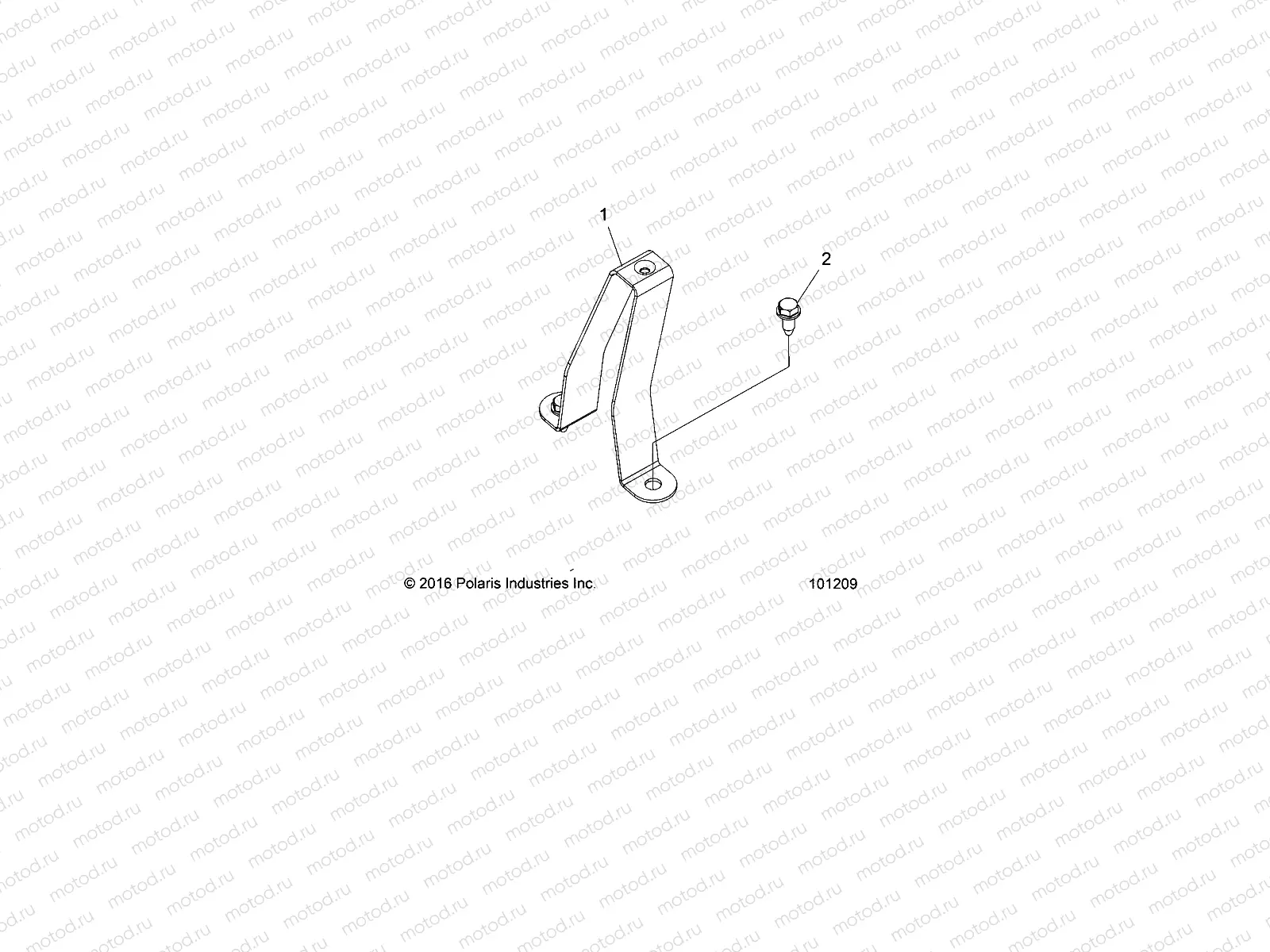 CHASSIS | CHASSIS, FUEL TANK SUPPORT BRACKET - A19SWE57B1 (101209)