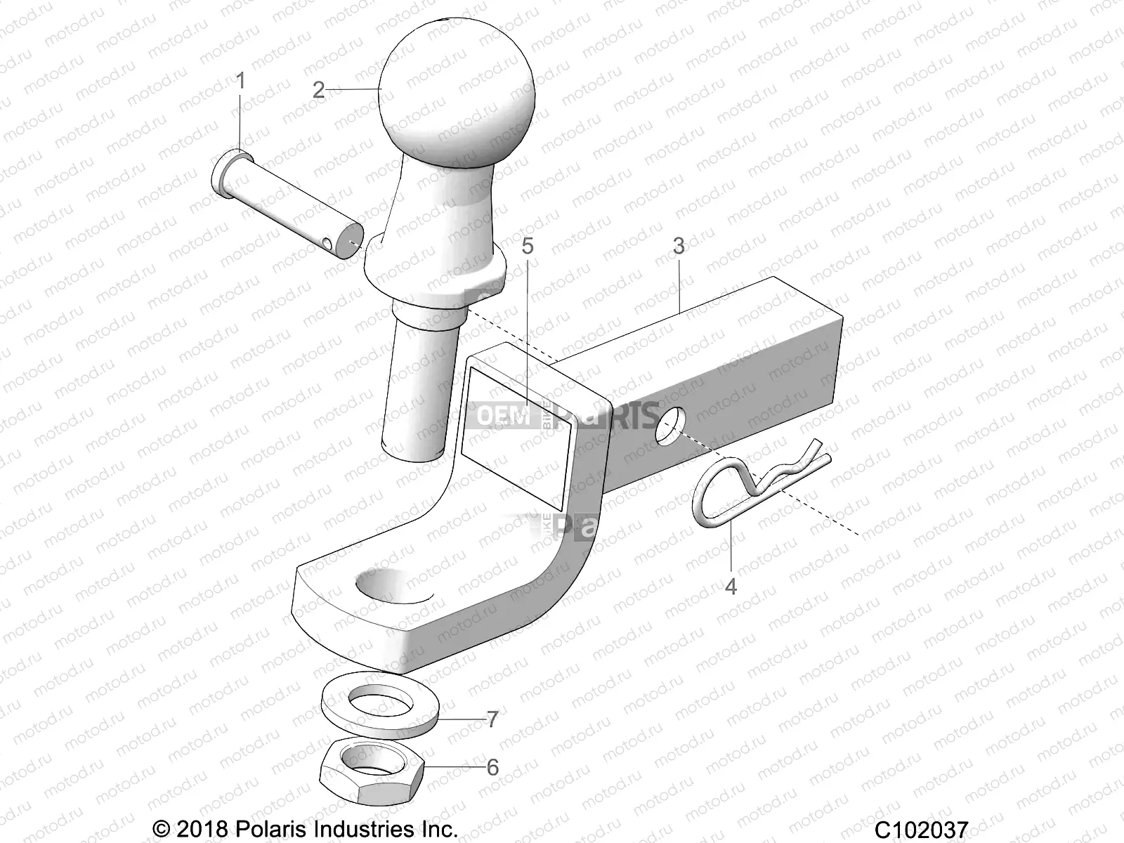 CHASSIS | CHASSIS, HITCH - A19SHS57CP (C102037)