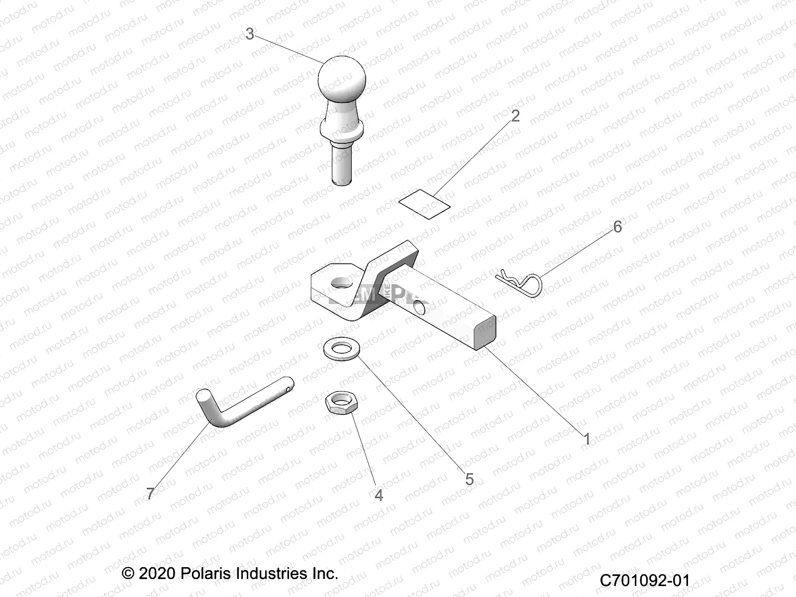 CHASSIS | CHASSIS, HITCH - A23SES57C1/C2/C3/CL/F1/F2/F3/FL (C701092-01)