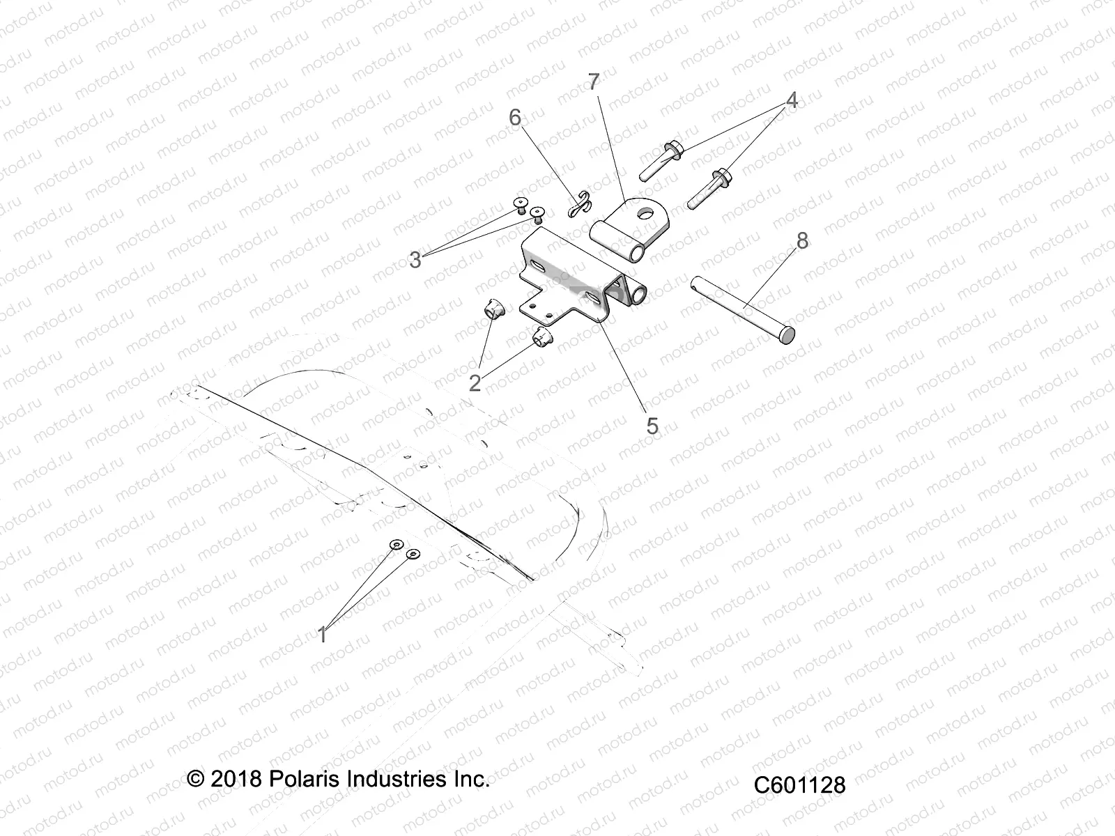 CHASSIS | CHASSIS, HITCH ASM. - S22CFF5TSL (C601128)