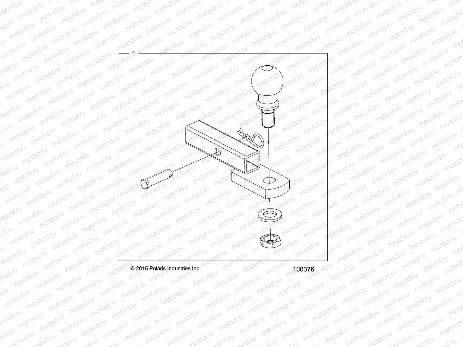 CHASSIS | CHASSIS, HITCH - R16RMS57F1