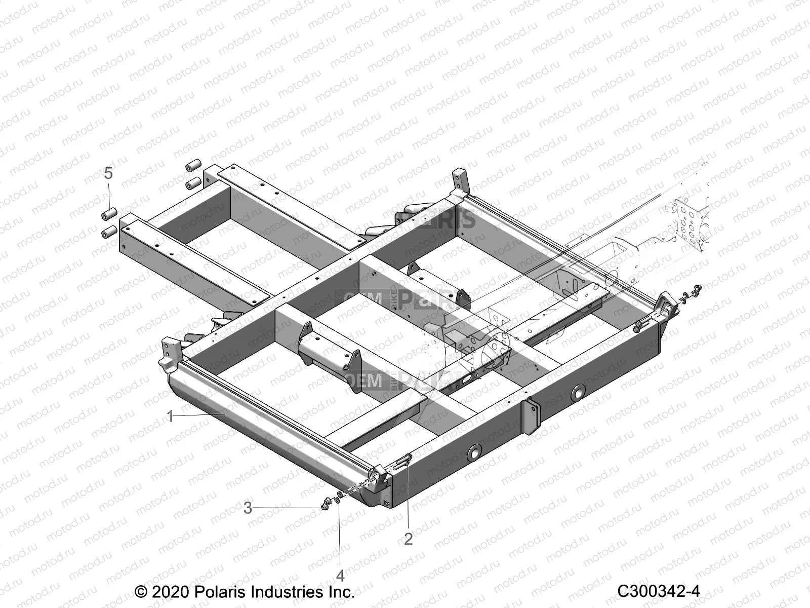 CHASSIS | CHASSIS, LOWER FRAME, E2 - L22G2AEALA (C300342-4)