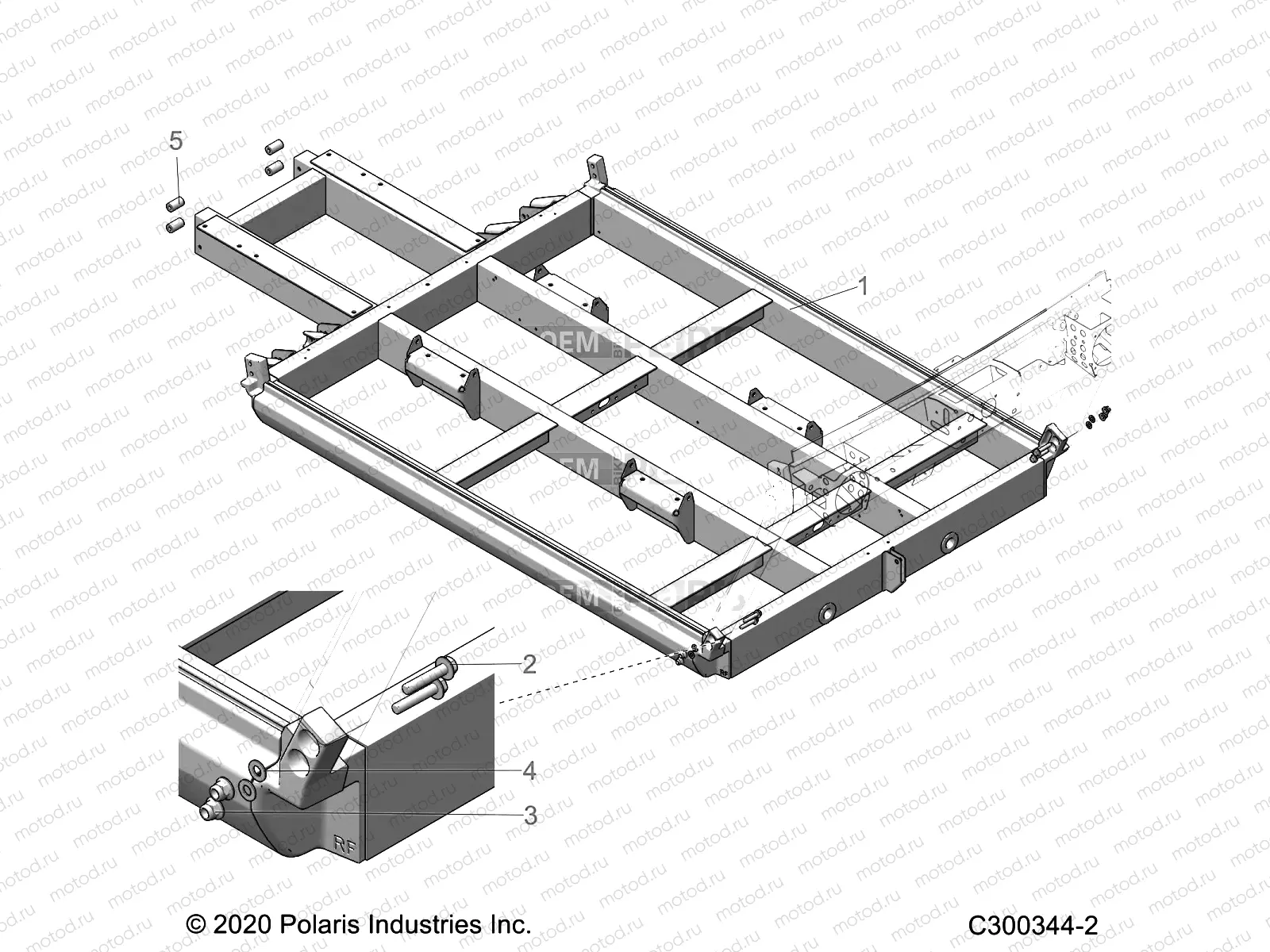 CHASSIS | CHASSIS, LOWER FRAME, E4 - L22G4AEALA (C300344-2)