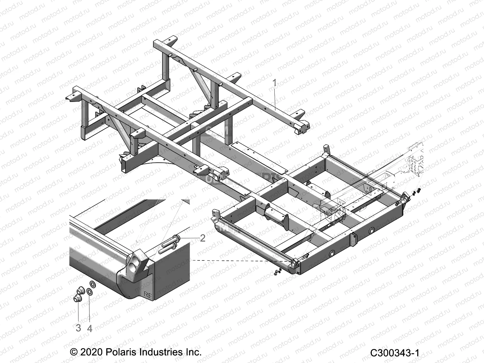CHASSIS | CHASSIS, LOWER FRAME, ELXD - L22G2DEALA (C300343-1)