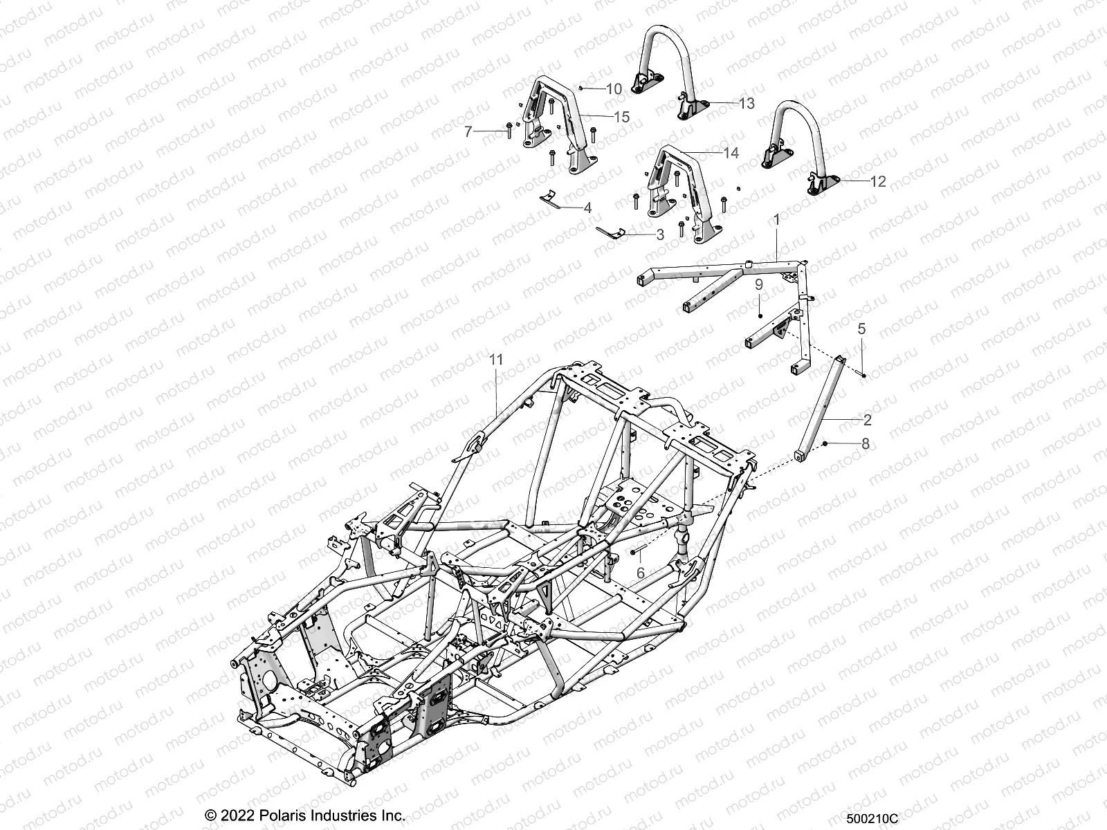 CHASSIS | CHASSIS, MAIN, and REAR ASM. - T22AASGDAA/BA/SHDAA/BA/TGDAA/AB/BA/BB/THDAA/AB/BA/BB/LHDAR/BR/CR/LGDAR/BR/CR (500210C)