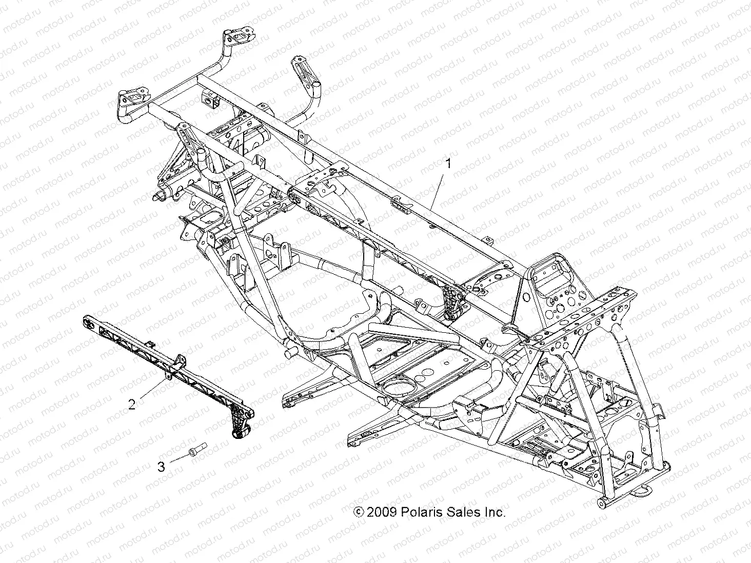 CHASSIS | CHASSIS, MAIN FRAME - A10DX85AL/AF (49ATVFRAME10SPTRGEPS)