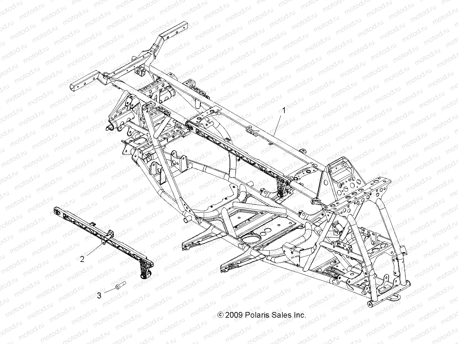CHASSIS | CHASSIS, MAIN FRAME - A10TN55AL/AX (49ATVFRAME10SP550X2)