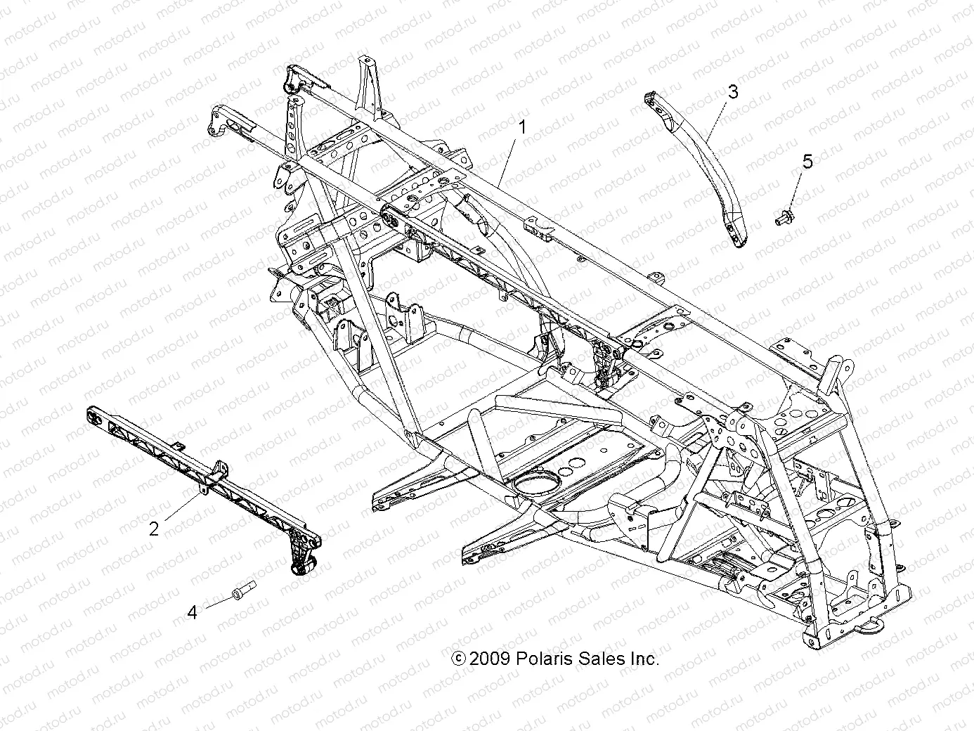 CHASSIS | CHASSIS, MAIN FRAME - A10ZN55AL/AQ/AX (49ATVFRAME10SPXP550)