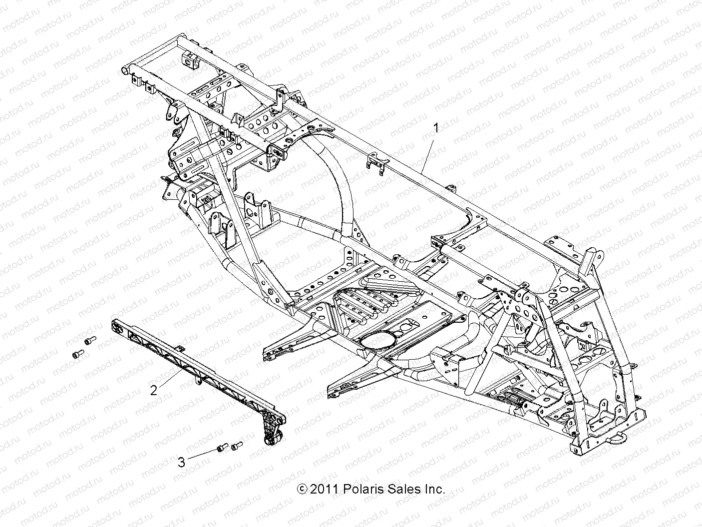 CHASSIS | CHASSIS, MAIN FRAME - A14DN5EAH/EAR (49ATVFRAME12SPTRGEPS)