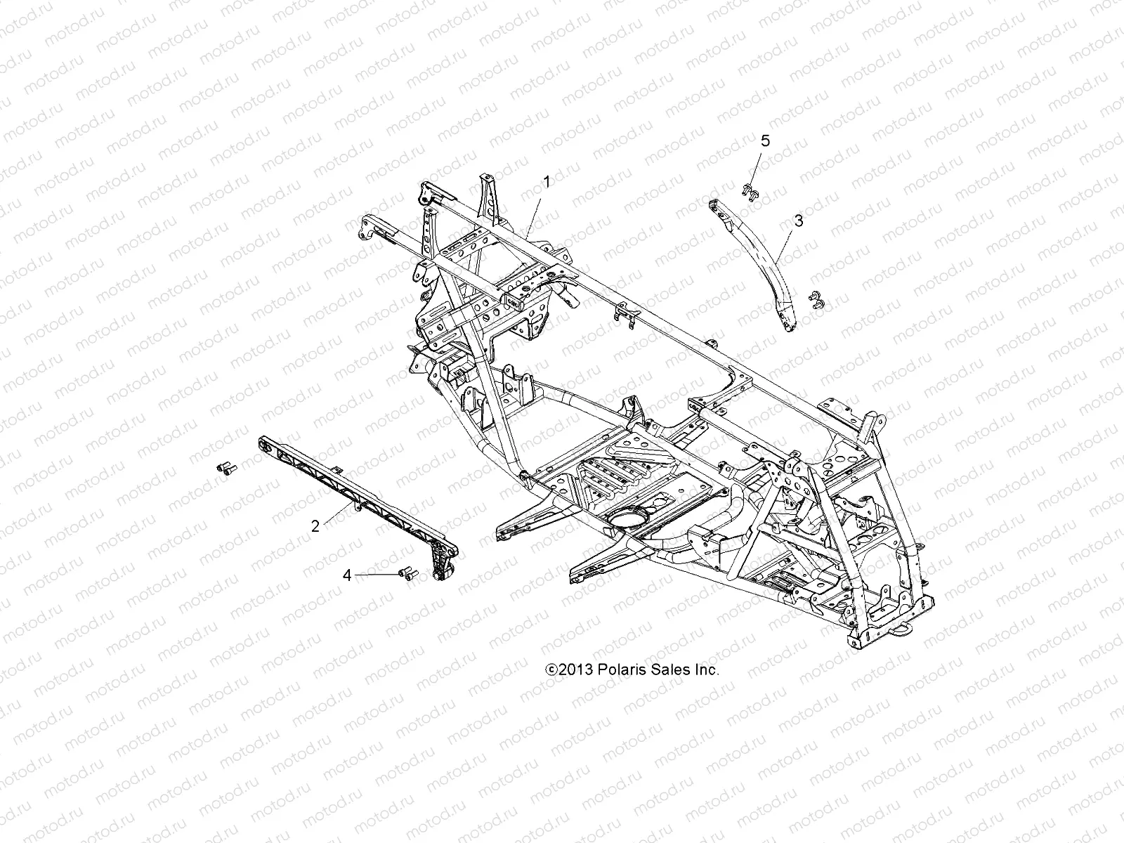 CHASSIS | CHASSIS, MAIN FRAME - A14GH85AD/EAI (49ATVFRAME14SP550)