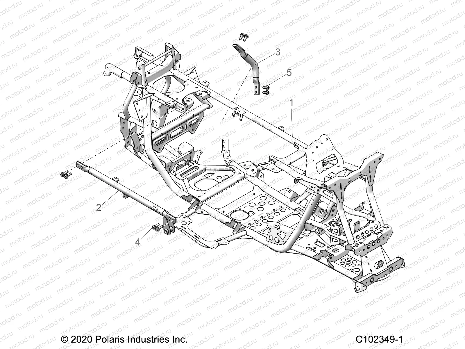 CHASSIS | CHASSIS, MAIN FRAME - A21SGE95AK (C102349-1)