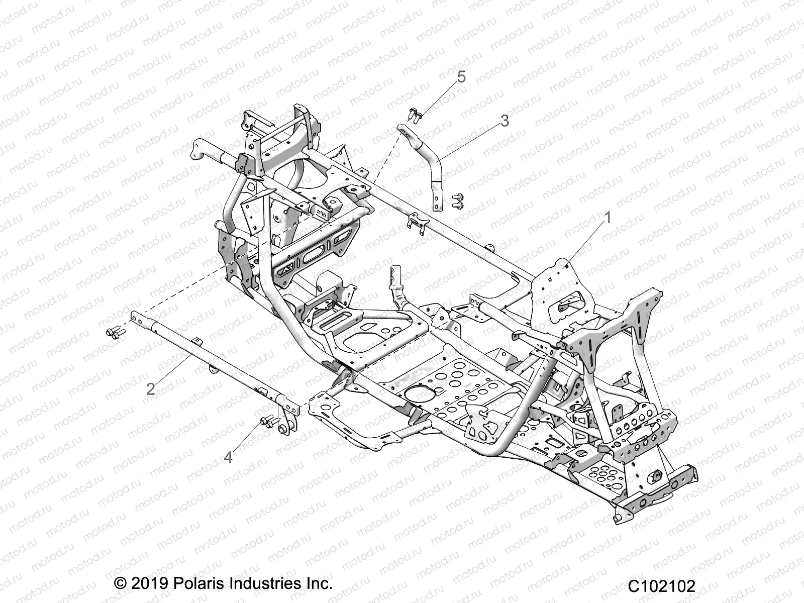 CHASSIS | CHASSIS, MAIN FRAME - A21SGE95FK/S95CK/S95FK (C102102)