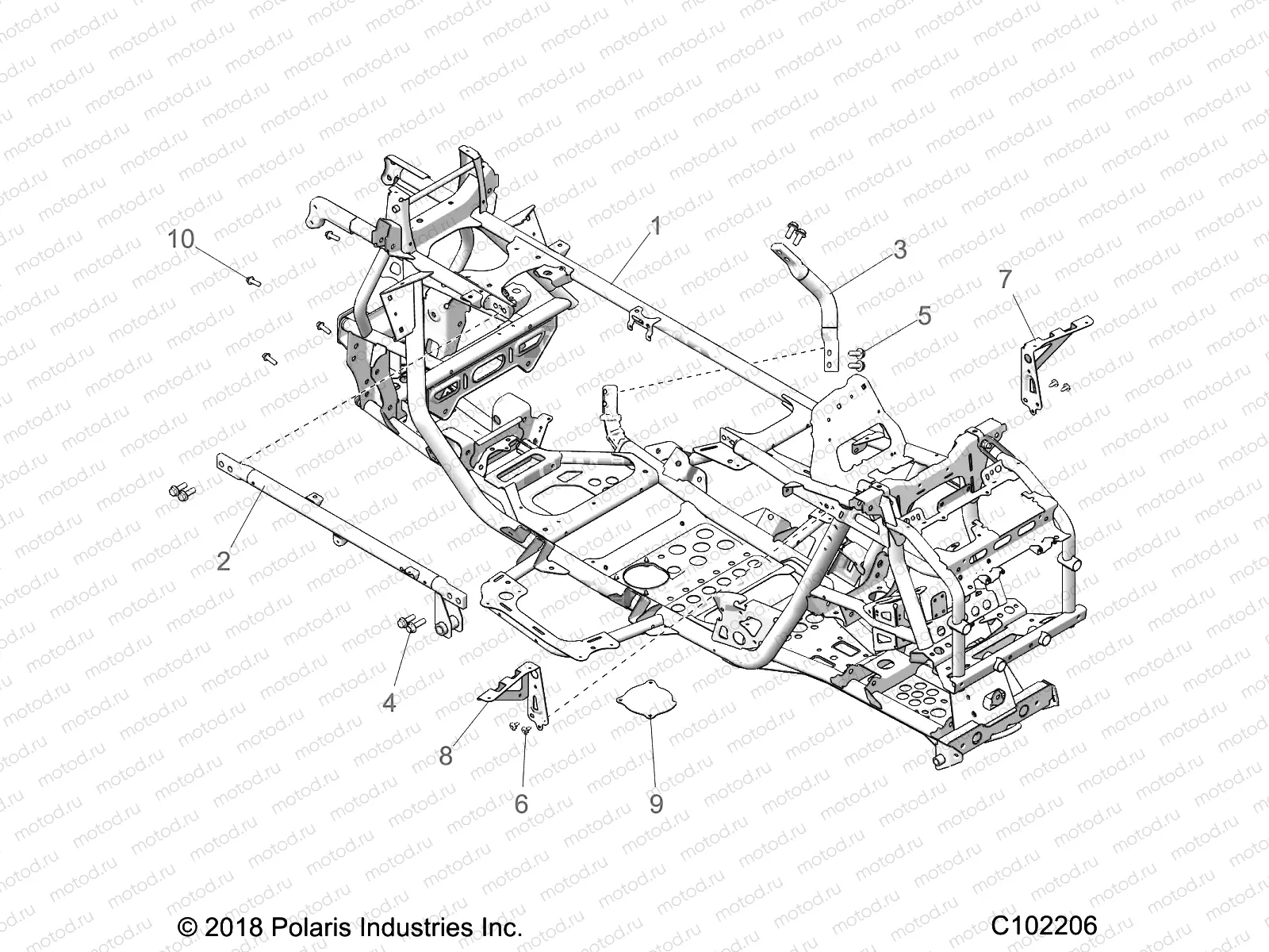 CHASSIS | CHASSIS, MAIN FRAME - A21SLE95FG/S95CG/S95FG (C102206)
