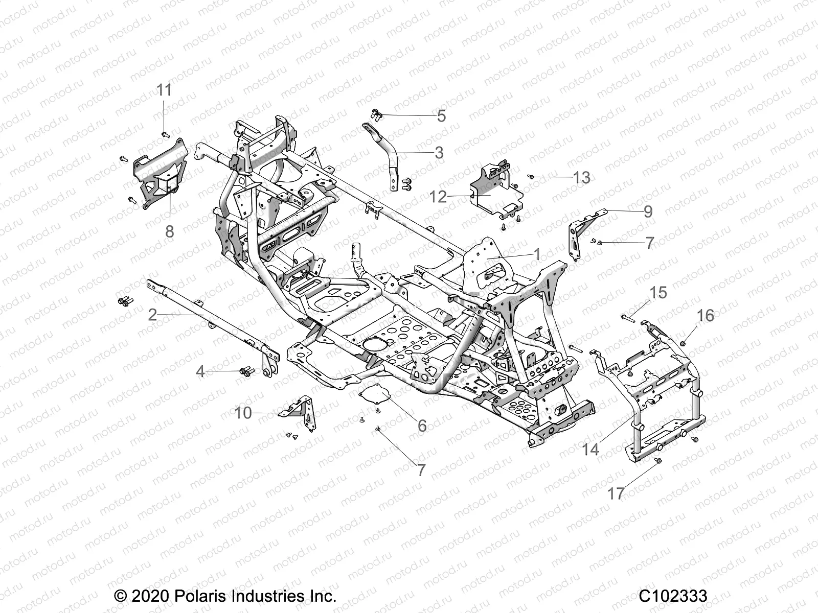 CHASSIS | CHASSIS, MAIN FRAME - A21SLZ95AE/AG (C102333)