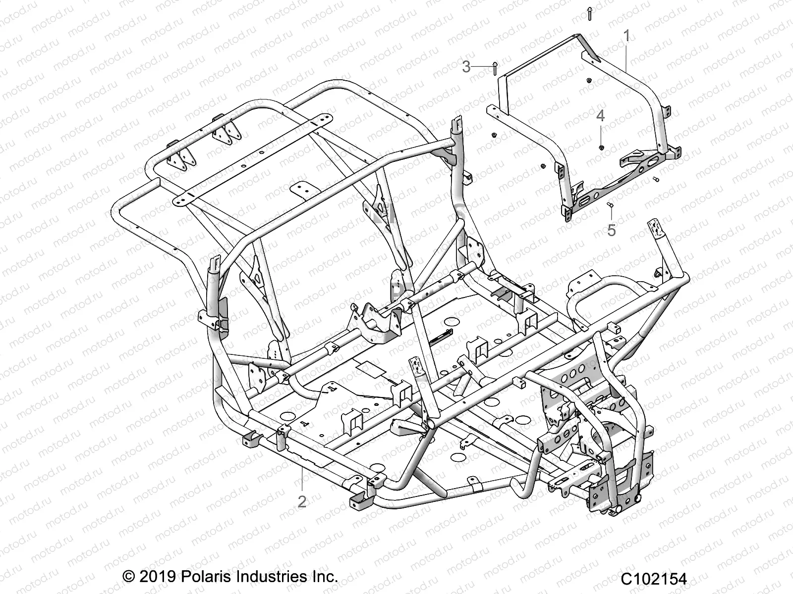 CHASSIS | CHASSIS, MAIN FRAME - A23HZB15A1/A4/B1/B4  (C102154)