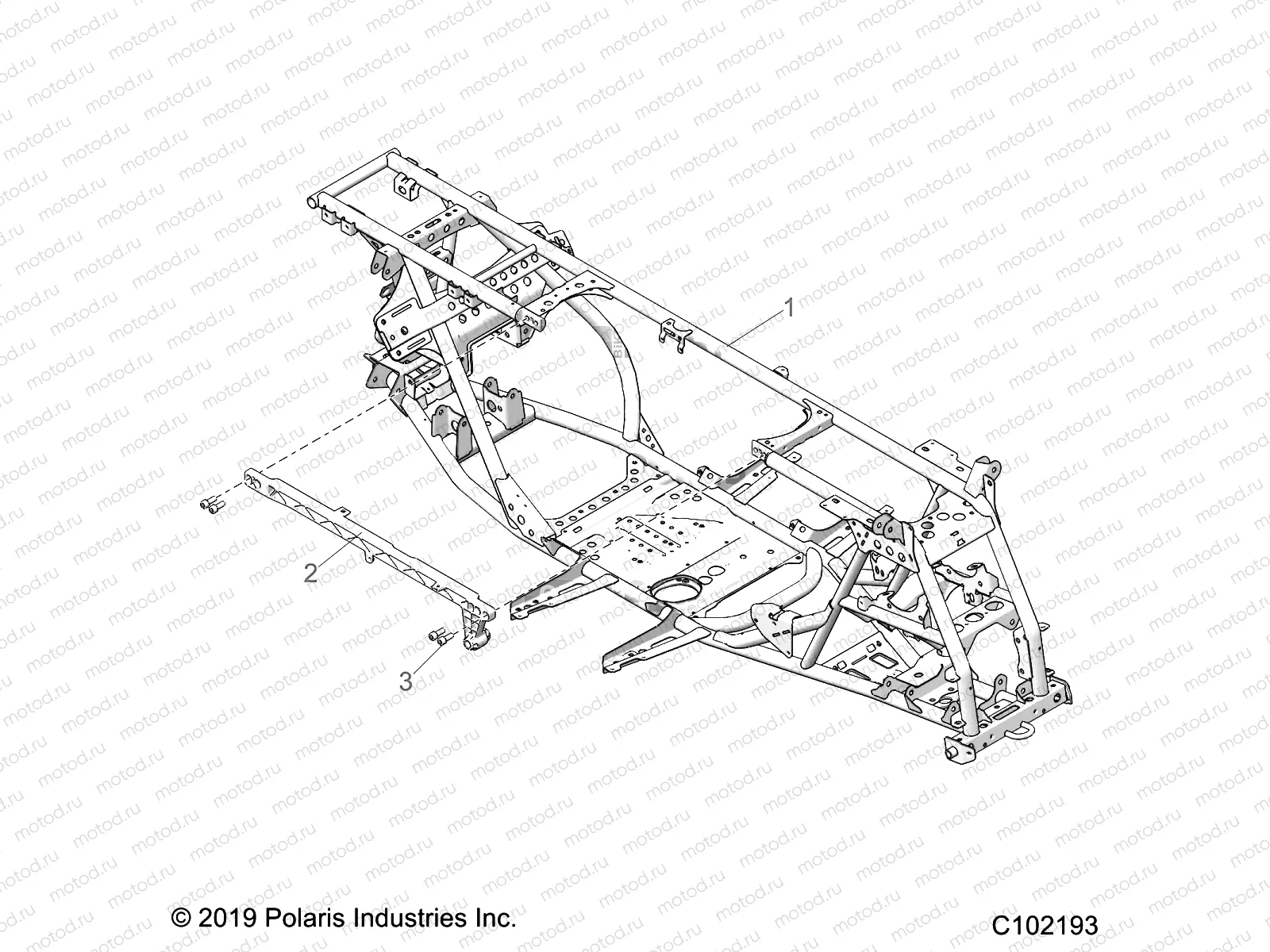 CHASSIS | CHASSIS, MAIN FRAME - A23SYE95PM (C102193)