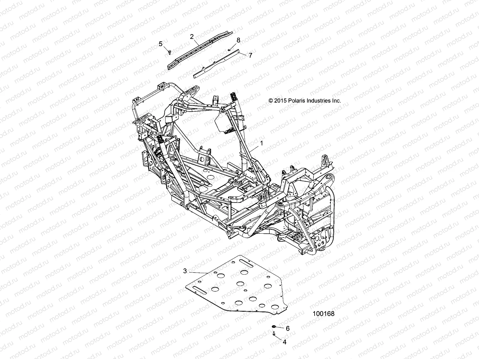 CHASSIS | CHASSIS, MAIN FRAME AND SKID PLATE - A16DAA32A1/A7 (100168)