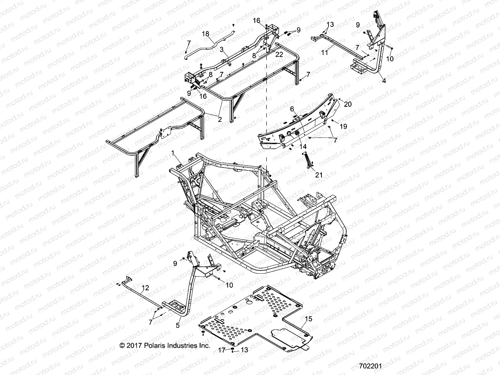 CHASSIS | CHASSIS, MAIN FRAME - D18B3/4PD1AJ (702204)