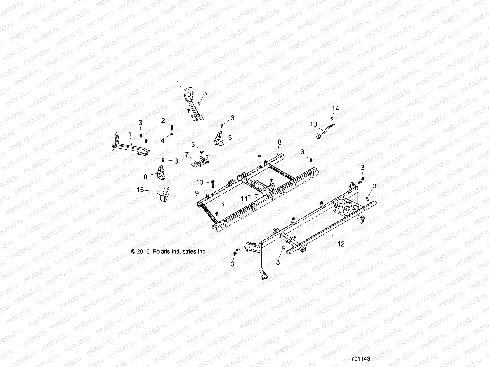 CHASSIS | CHASSIS, MAIN FRAME MOUNTS - Z17VBE99AR/AL/AE (701143)