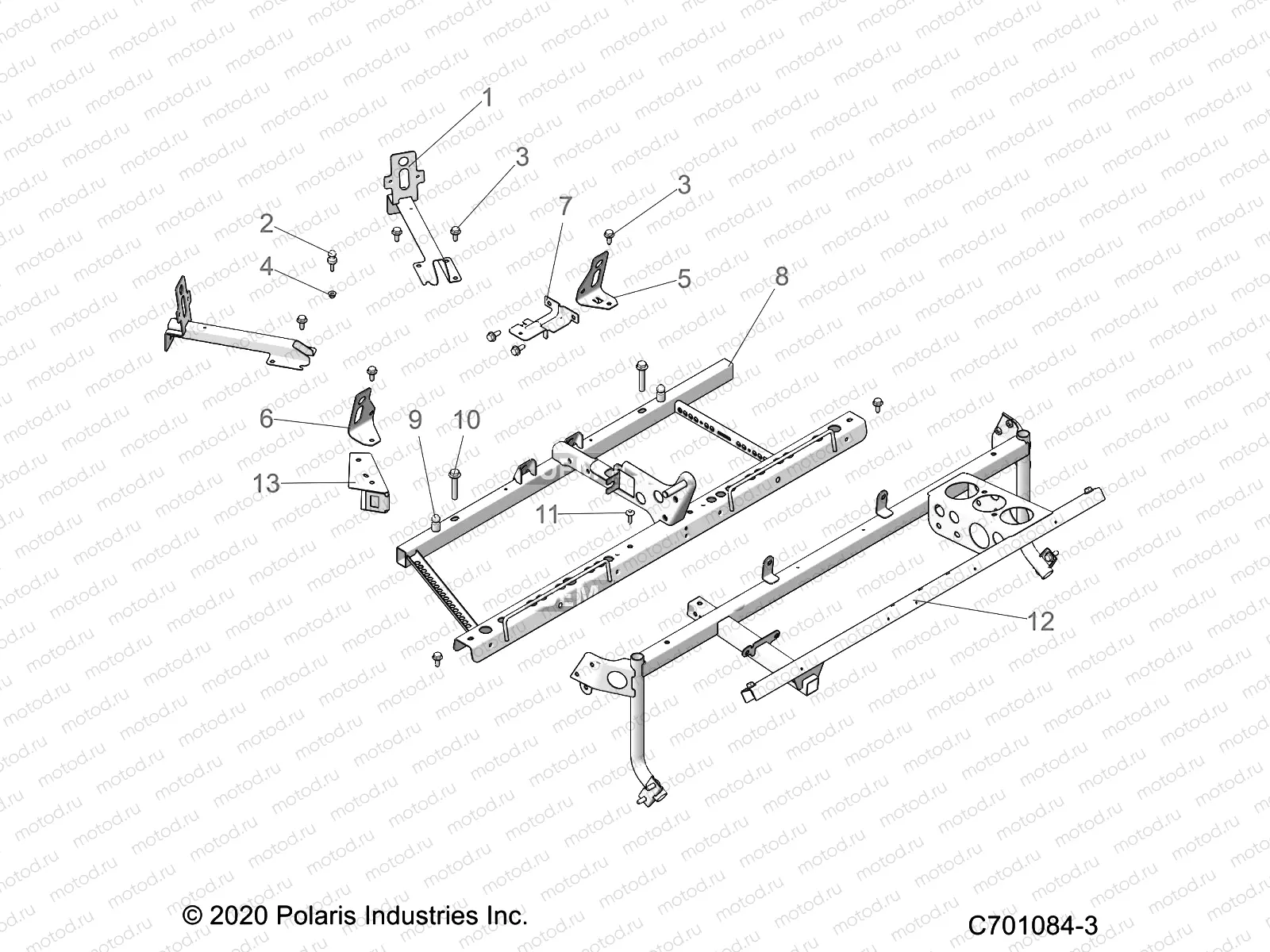 CHASSIS | CHASSIS, MAIN FRAME MOUNTS - Z22ASK99A4/B4/ASV99A4 (C701084-3)