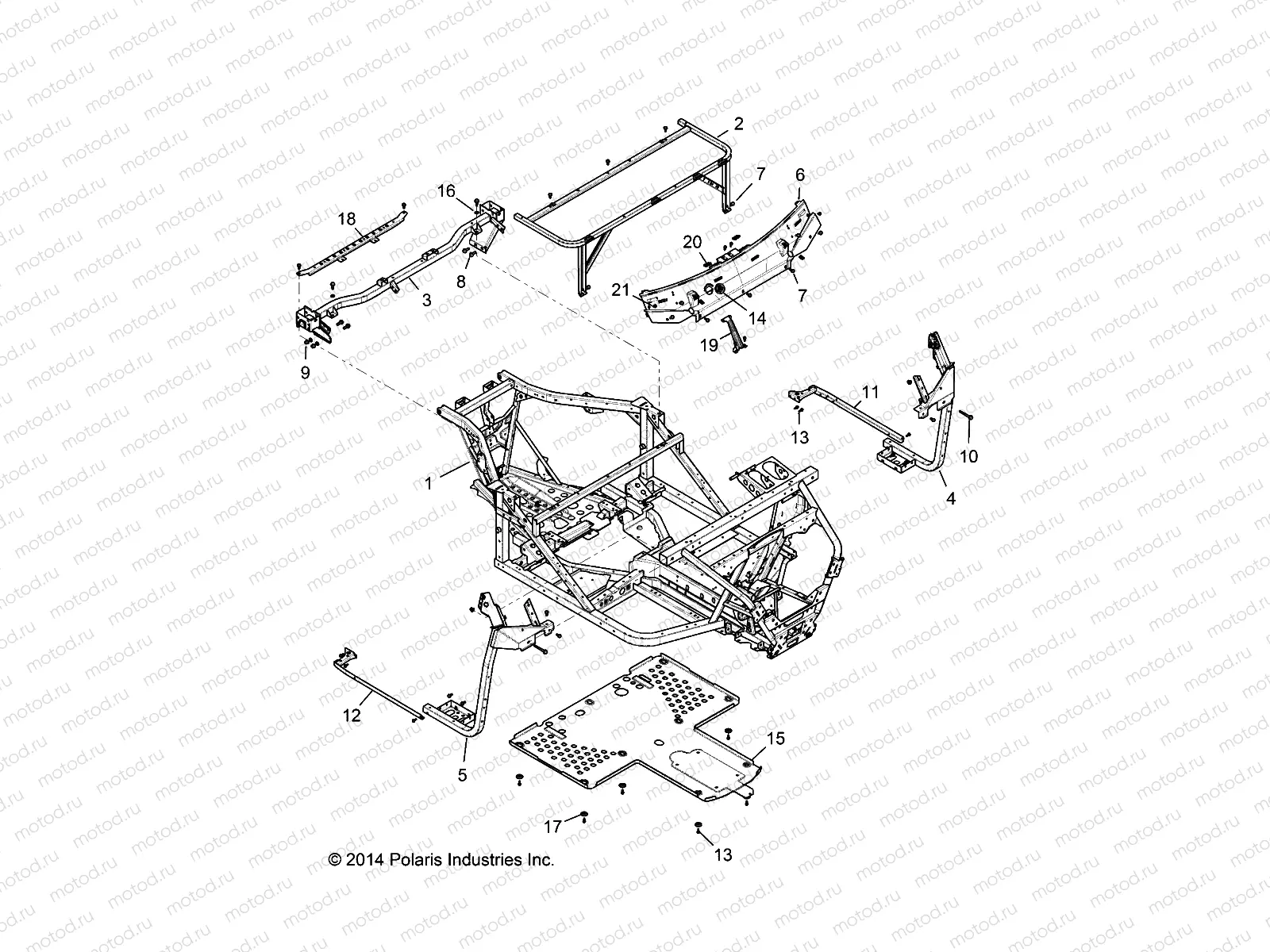 CHASSIS | CHASSIS, MAIN FRAME - R141D9JDA/2D9JDA (49BRUTUSFRAME13)
