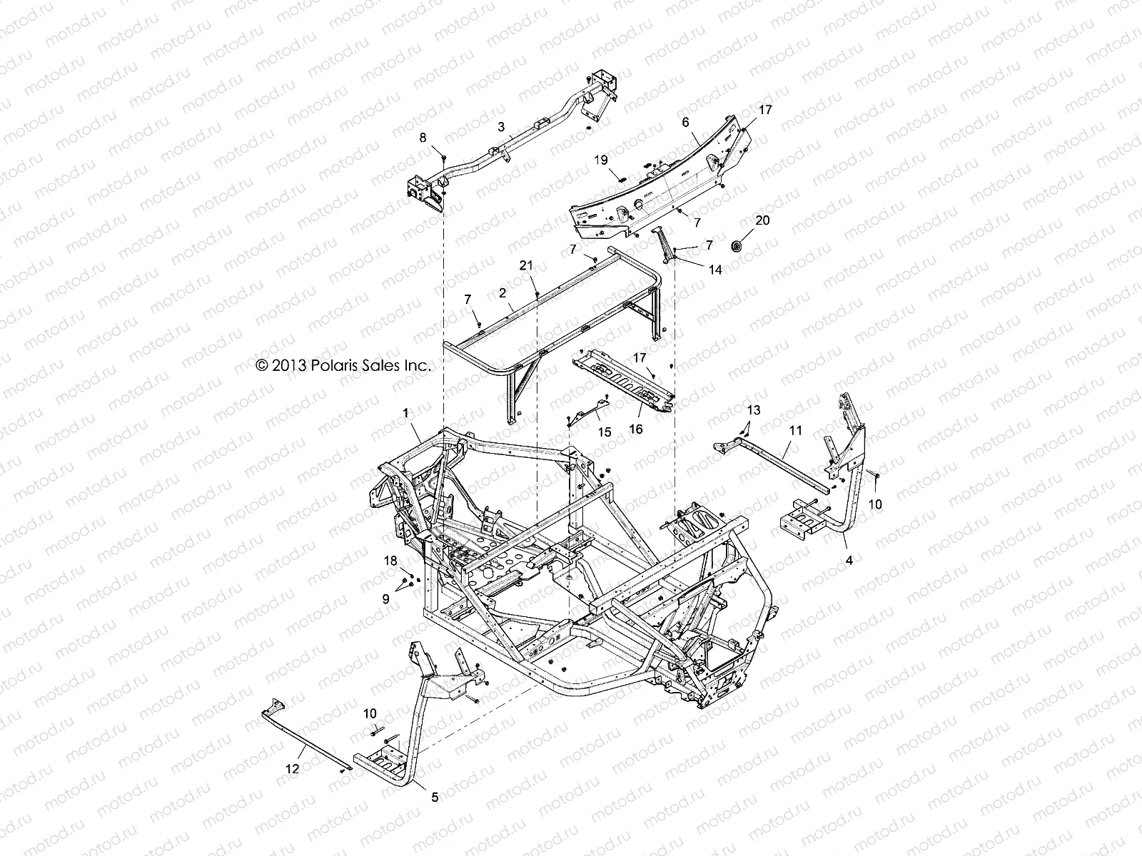 CHASSIS | CHASSIS, MAIN FRAME - R14UH88/9E/9EAN/9EAI/9EAIC ALL OPTIONS (49RGRCHASSIS14900XP)