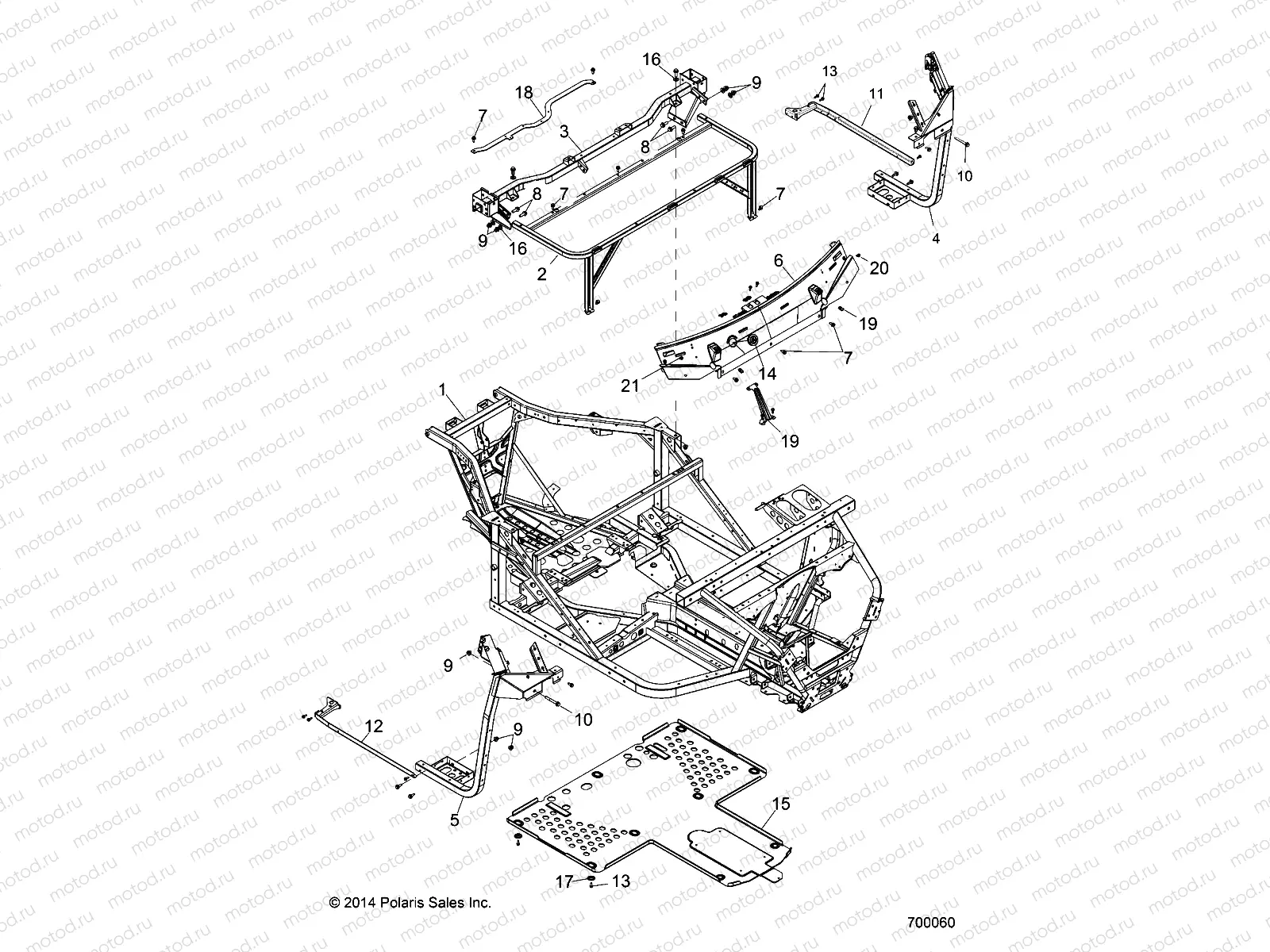 CHASSIS | CHASSIS, MAIN FRAME - R151DPD1AA/2D (49BRUTUSFRAME15)