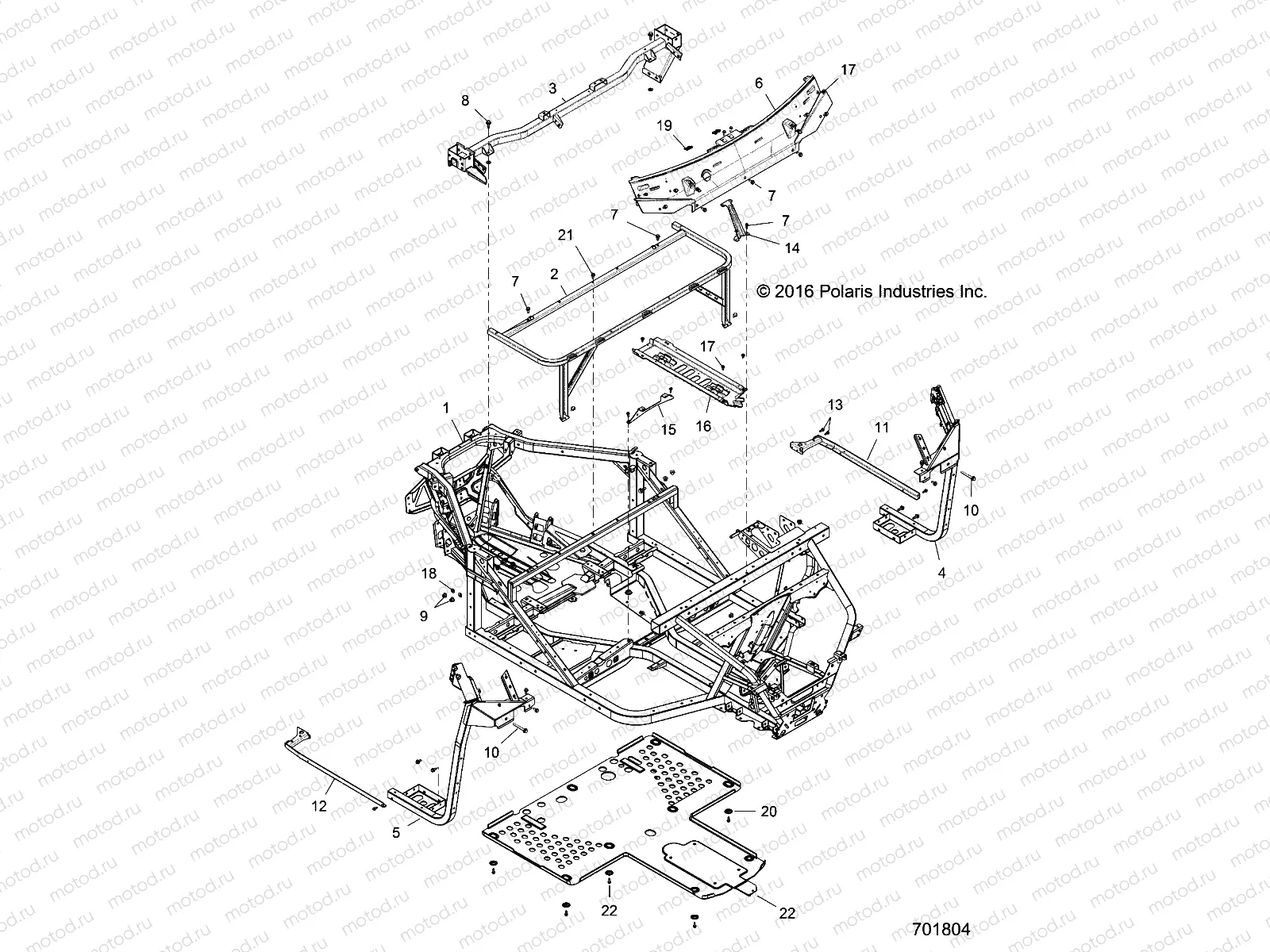 CHASSIS | CHASSIS, MAIN FRAME - R17RTAD1A1/ED1N1 (701804)