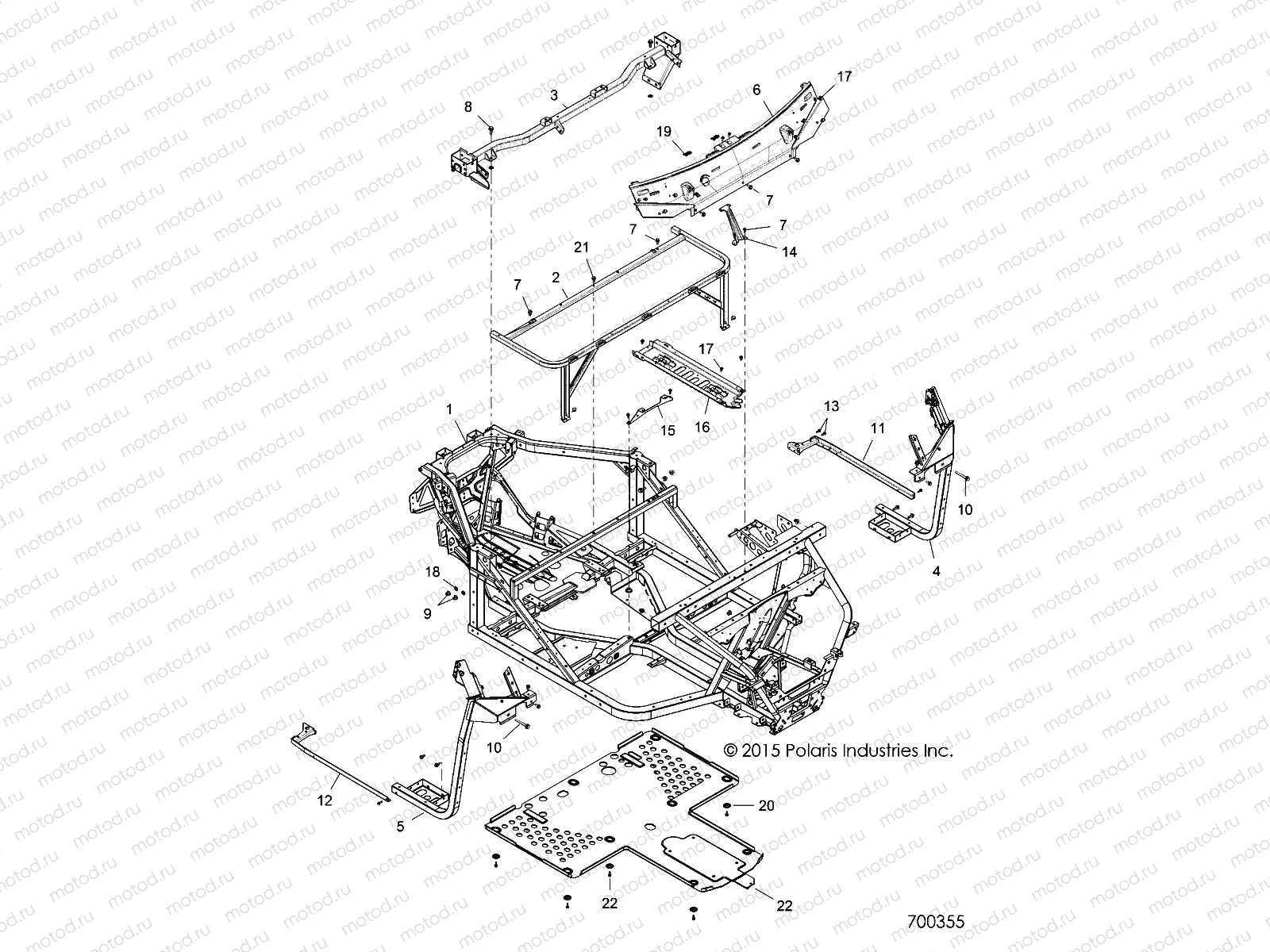 CHASSIS | CHASSIS, MAIN FRAME - R18RTED1F1/SD1C1 (700355)