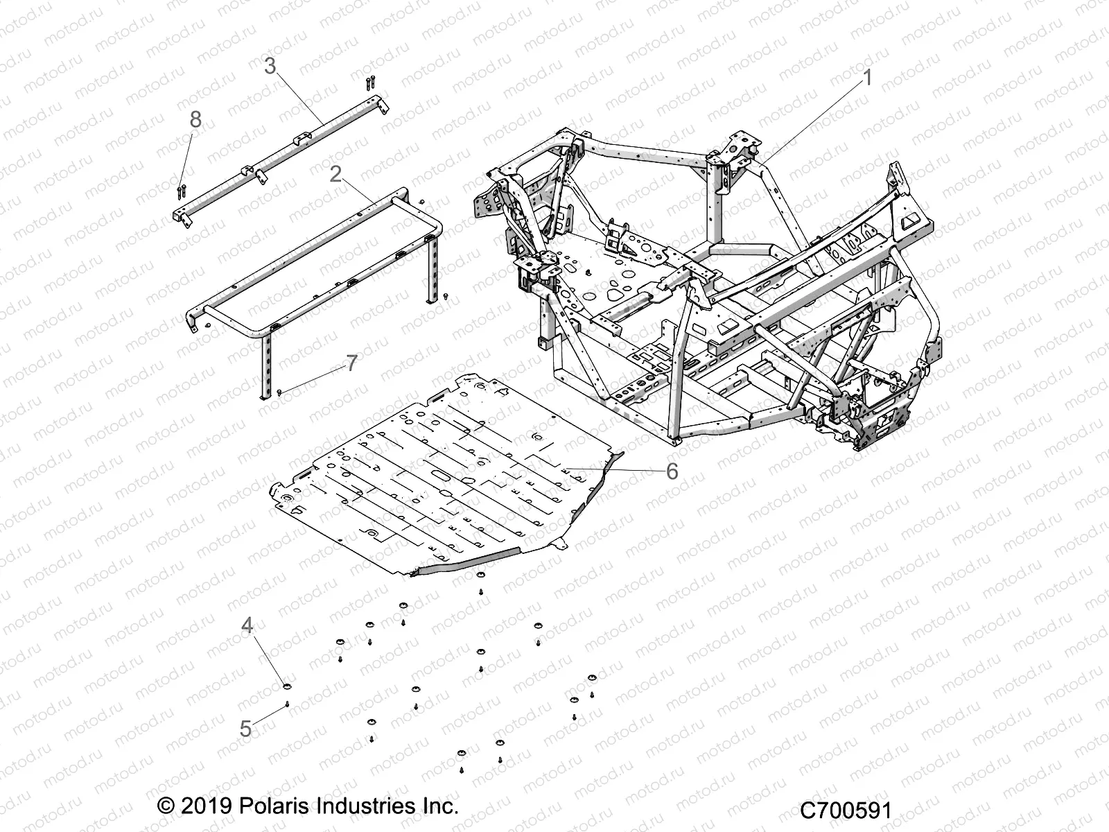 CHASSIS | CHASSIS, MAIN FRAME - R21TAU99AP/AG/BP/BG (C700591)