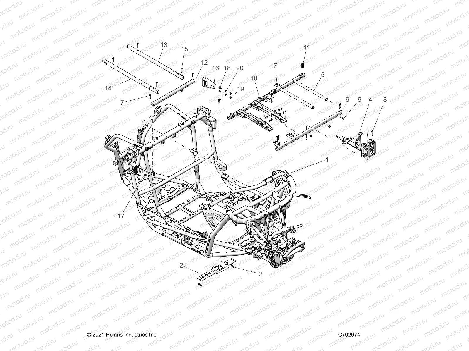 CHASSIS | CHASSIS, MAIN FRAME - Z22GAL92AG/AL/BG/BL (C702974)
