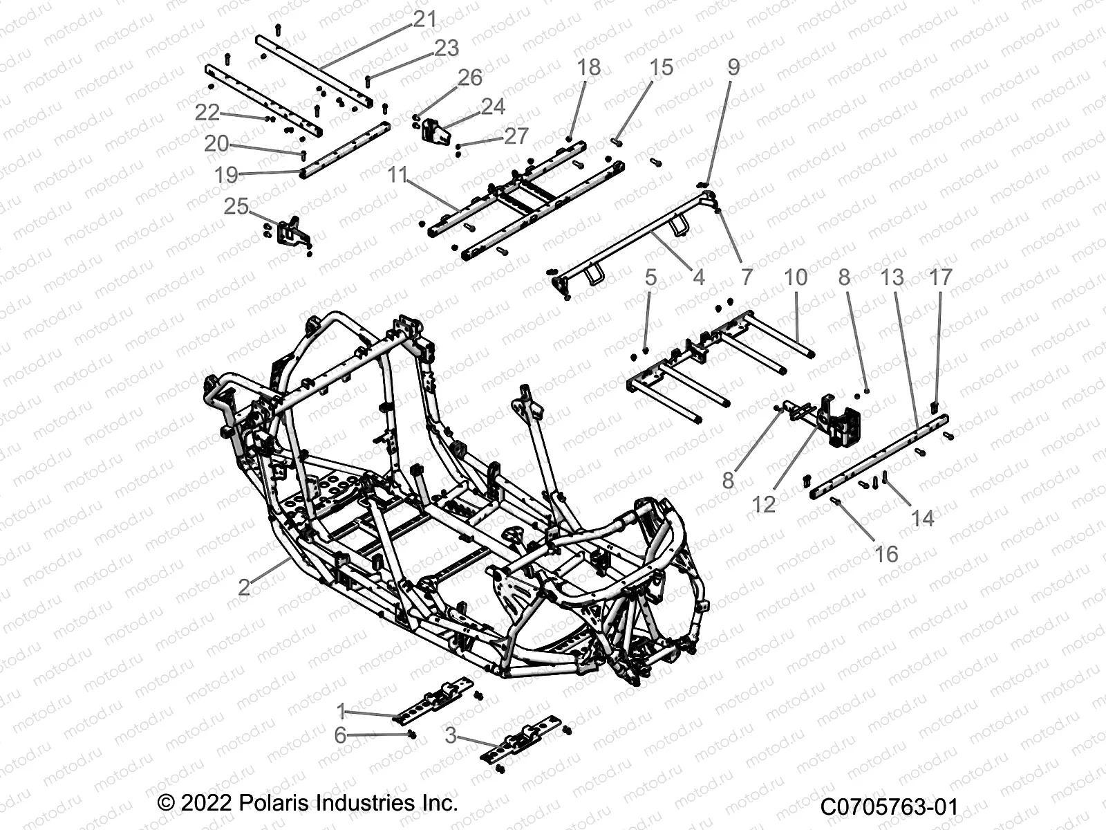 CHASSIS | CHASSIS, MAIN FRAME - Z22R4E92AD/AJ (C0703017-1)