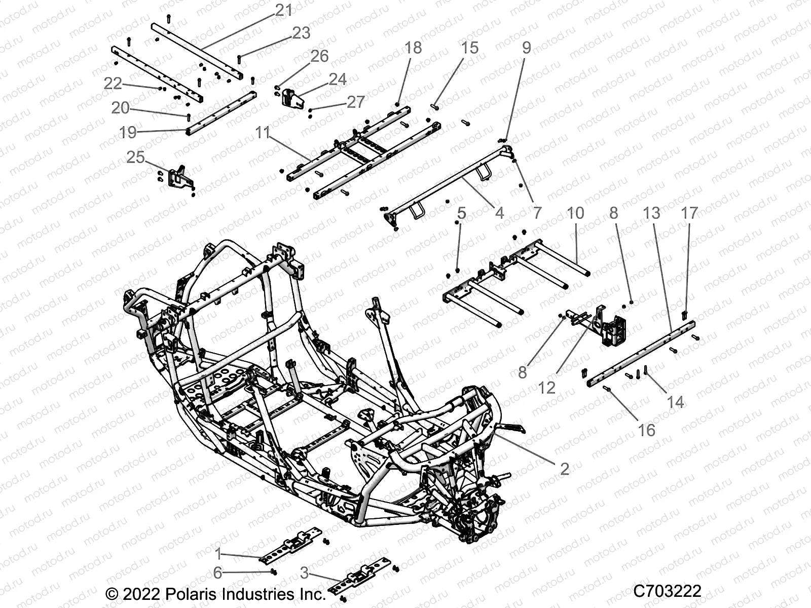 CHASSIS | CHASSIS, MAIN FRAME - Z23G4E92AL/BL (C0705763)