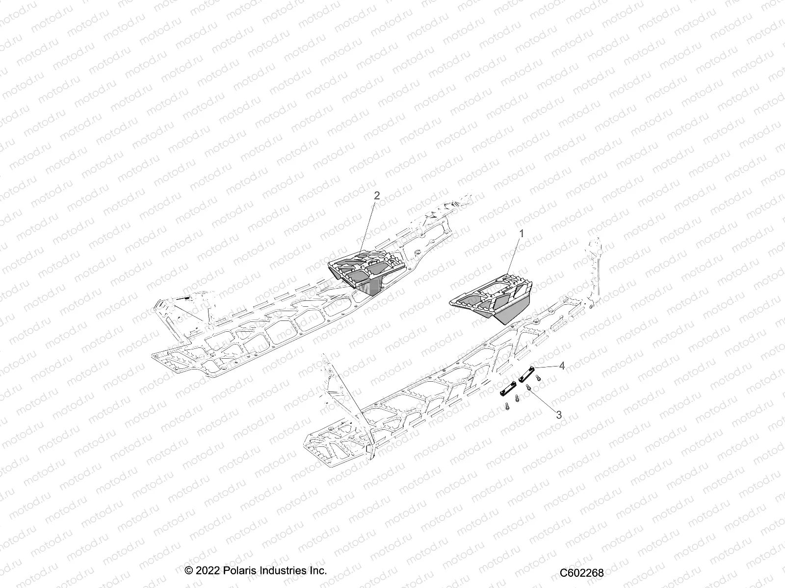 CHASSIS | CHASSIS, PASSENGER FOOTRESTS - S23TDH9FS (C601310)