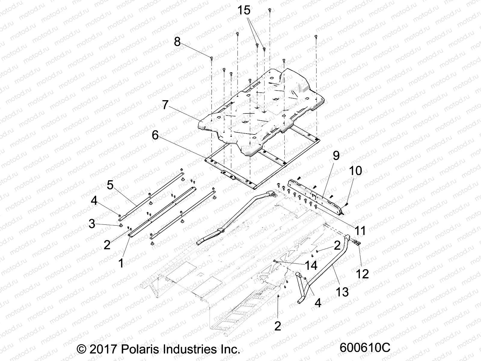 CHASSIS | CHASSIS, REAR ASM. - S20FJB8/FJE8/FJP8 ALL OPTIONS (600610C)