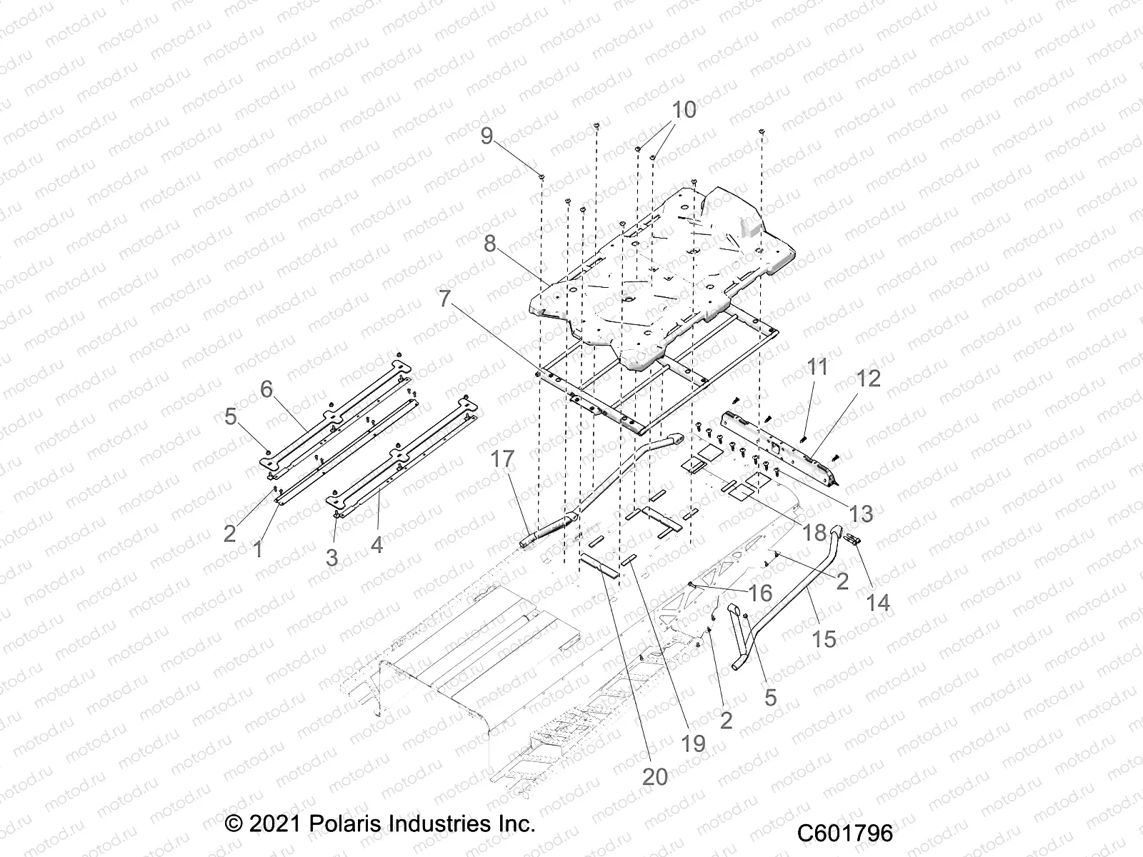 CHASSIS | CHASSIS, REAR ASM. - S23FJE9FS/9FE ALL OPTIONS (600610C)
