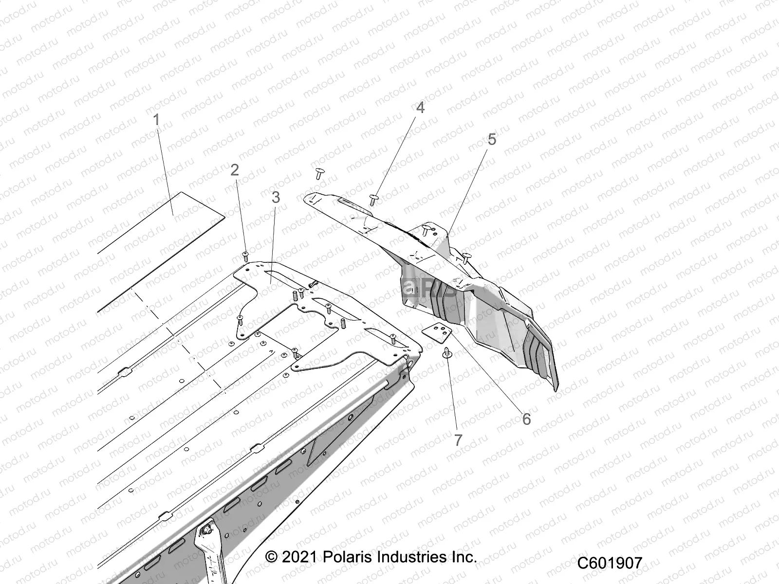 CHASSIS | CHASSIS, REAR CLOSEOFF AND SNOWFLAP - S22TLF6RSL/6REL ALL OPTIONS (C601898)