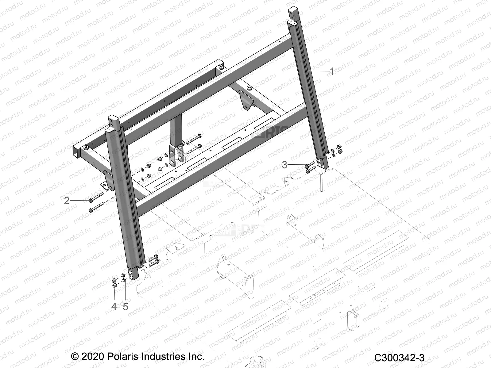 CHASSIS | CHASSIS, REAR FRAME - L22G2AEALA/4AEALA/6AEALA (C300342-3)